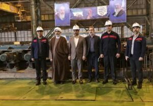 بازدید حجت الاسلام و المسلمین مصطفی انصاری فرد، مدیرکل بازرسی استان از شرکت فولاد اکسین خوزستان