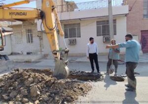 اقدامی پیشگیرانه برای کاهش مشکلات شبکه در آستانه فصل بارندگی؛ نوسازی شبکه فاضلاب خرمشهر برای رفع مشکل بیش از ۲۳۰ خانوار