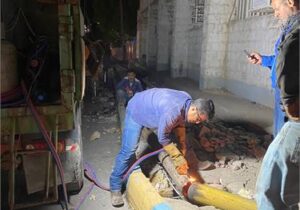 تعویض ۵۰ متر خط آبرسانی در منطقه باغ ملی مسجدسلیمان