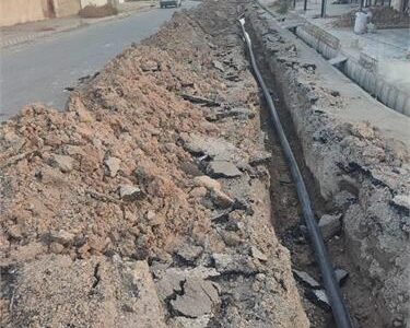 رفع مشکل چندساله اهالی شهرک بهرام شوش با جابهجایی خط لوله آب